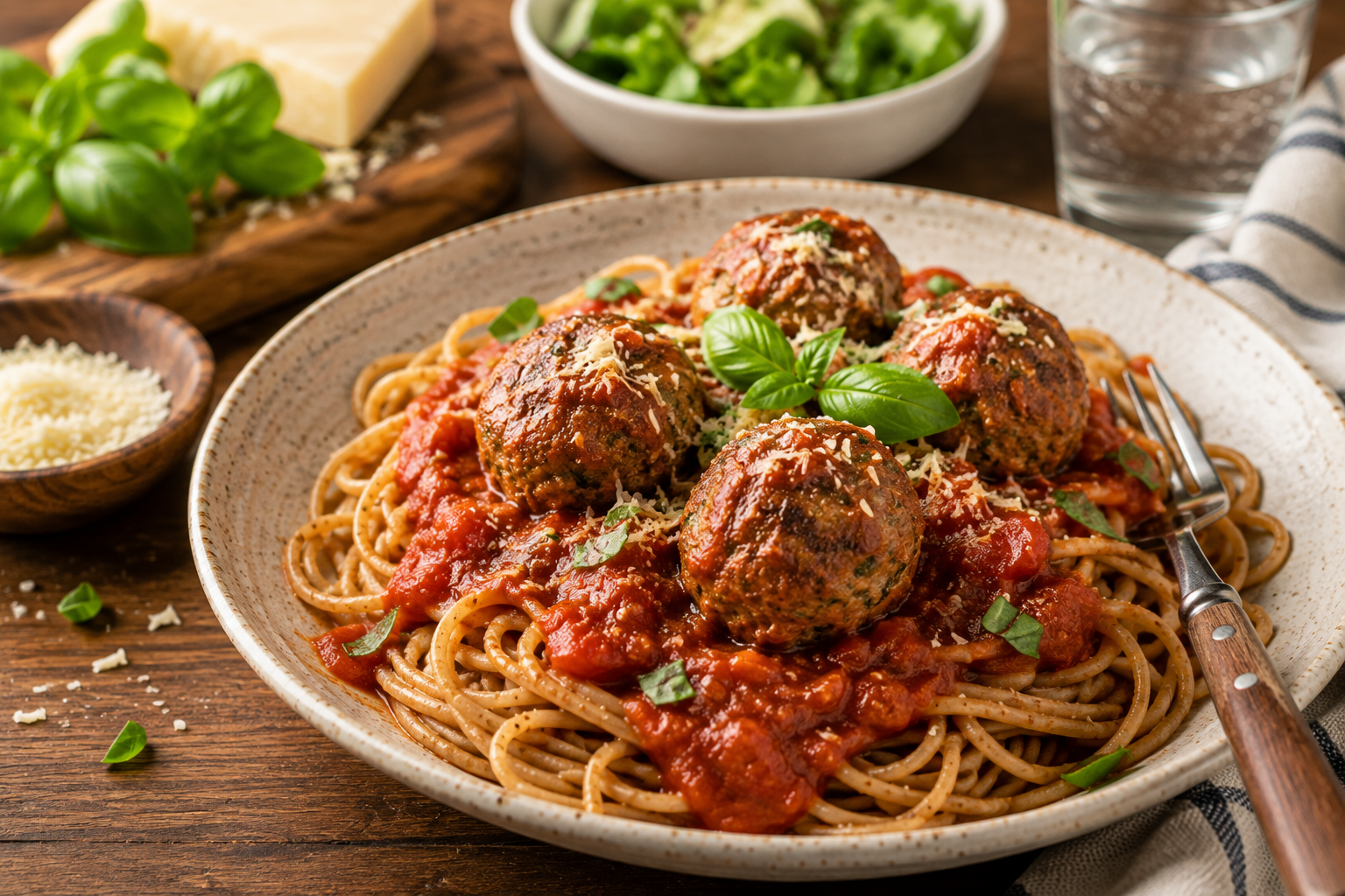 Healthy Turkey Meatballs with Marinara