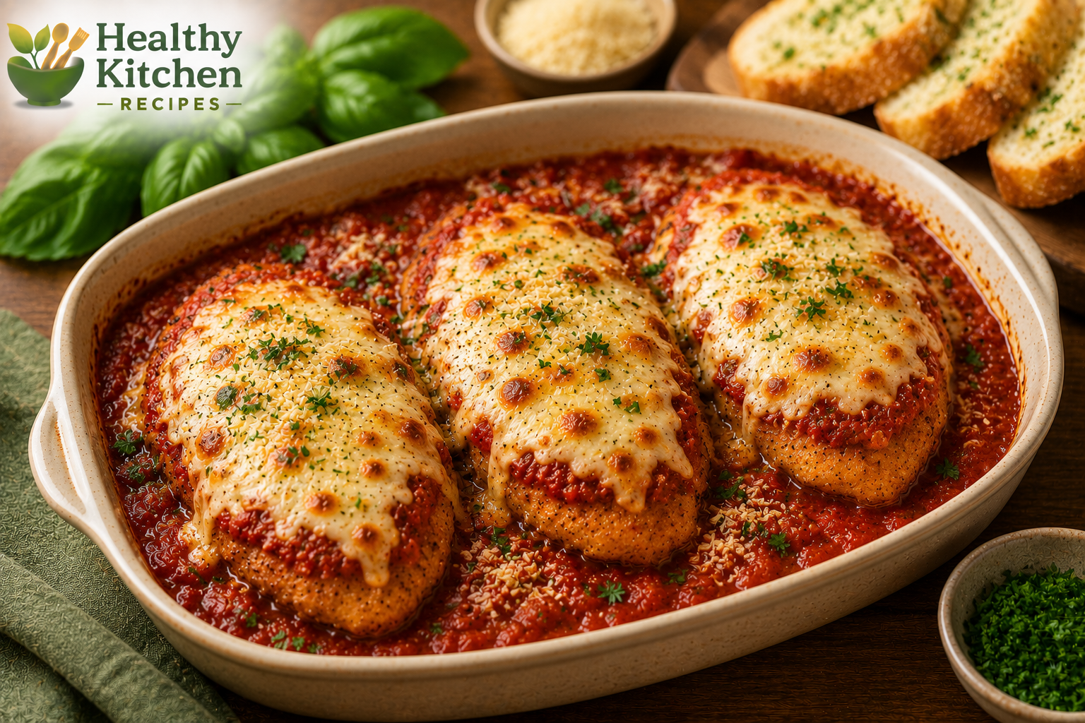 Healthy Baked Chicken Parmesan