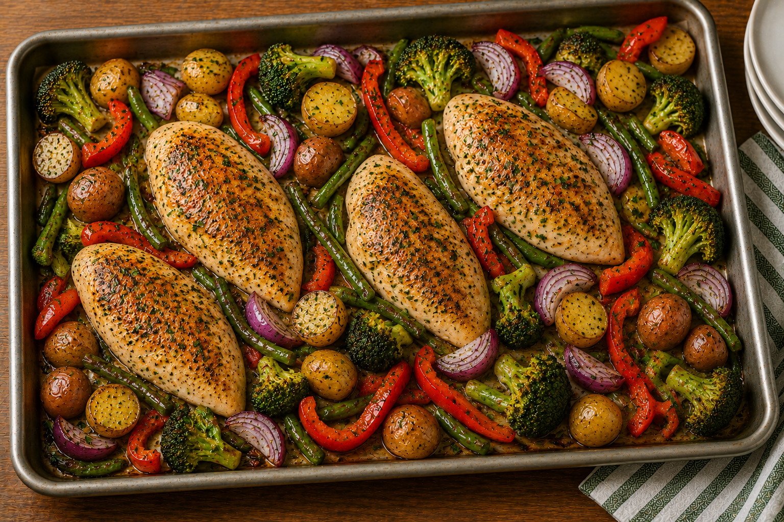 Healthy Sheet Pan Chicken and Vegetables: An Easy One-Pan Dinner for Busy Families